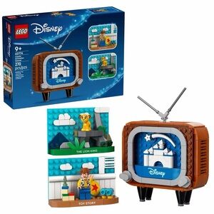 LEGO Disney Classic TV Set with Lion King and Toy Story ANIMATION SCENES NWOT